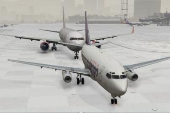 176fb6 gta v   air canada tango 737 200 at lsia in the snow 2